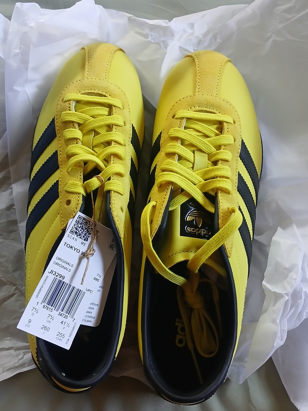adidas Yellow and Black Tokyo Originals Sneakers